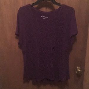 Croft&Borrow ladies purple blouse